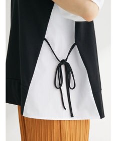 Green Parks 布帛ドッキング脇リボンプルオーバー