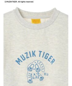 Green Parks ムジークタイガー／裏起毛プリントプルオーバー