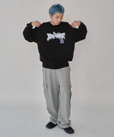 WEGO 【ユニセックス着用ITEM/MLサイズ展開】別注BENDAVISバブルロゴプルオーバー