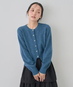 earth music&ecology ラメジャカードカーディガン