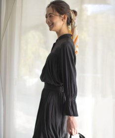 組曲 L 【WEB限定】ギャザーライトデシン ブラウス