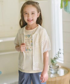 組曲 KIDS 【150-160㎝】 フラワーリースTeeシャツ