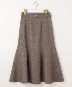 ANY SIS 【洗える】ラメツイードナローフレア スカート