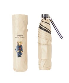 MOONBAT 【遮熱・遮光】POLO RALPH LAUREN(ポロ ラルフローレン)CORE DENIM BEAR ポロベア 晴雨兼用 雨傘  折りたたみ傘