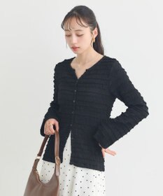 earth music&ecology 【予約】シャーリングカットカーディガン
