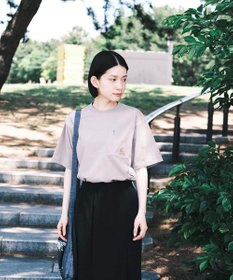 SHARE PARK LADIES 【UVカット・吸水速乾・ストレッチ・軽量 】バックプリントポケットTシャツ（S・Mサイズ）