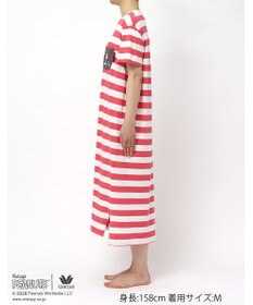 WACOAL PEANUTS ネグリジェ 4分袖 ワンピース 綿100%(本体) スヌーピー レディース FNT166 /ワコール