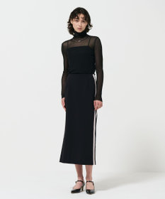 GRACE CONTINENTAL シアーリブタートルトップ