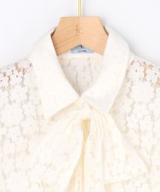 組曲 【先行予約・WEB限定】フラワーラッセルレースシャツライク ブラウス