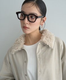 YECCA VECCA レザーライクシャツジャケット