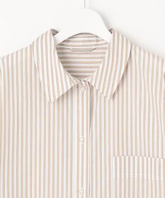 Feroux 【洗える】カラーストライプビッグ シャツ