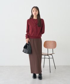 earth music&ecology ボウタイニットプルオーバー