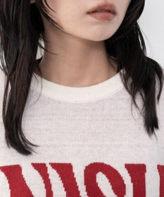 WEGO グラフィックニットプルオーバー