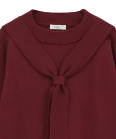 earth music&ecology ボウタイニットプルオーバー