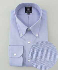 J.PRESS MEN 【定番】【PREMIUM PLEATS / 形態安定】ピンオックス ドレスシャツ / B.D. ダルブルー系