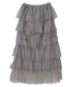 Green Parks ・ＥＬＥＮＣＡＲＥ　ＤＵＥ　ティアードラメチュールスカート