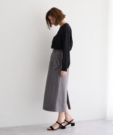 YECCA VECCA ドライタッチシアーバンドカラーシャツ