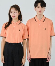 WEGO 【ユニセックス着用ITEM/SMLサイズ展開】別注USPOLOラインポロシャツ