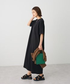 CRAFT STANDARD BOUTIQUE ビッグシルエット5分袖ワンピース