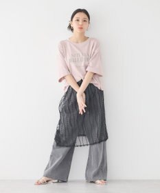 earth music&ecology 【接触冷感/洗濯機可】ＮＵＩＴＡ　ＬＡ　ＢＥＬＬＥ　ＥＴＯＩＬＥショートＴ