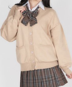 WEGO 【SCHOOL ITEM】ハイゲージスクールカーディガン
