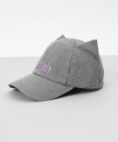 AURORA 【 ANNA SUI（アナ スイ）】ネコ耳ロゴ刺しゅうキャップ
