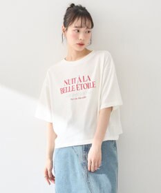 earth music&ecology 【接触冷感/洗濯機可】ＮＵＩＴＡ　ＬＡ　ＢＥＬＬＥ　ＥＴＯＩＬＥショートＴ