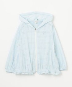 組曲 KIDS 【110-140㎝】【UVケア】オパールチェック パーカー