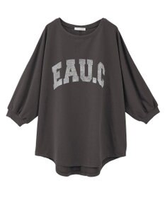 Green Parks ７分袖ミニ裏毛ドルマンロゴプルオーバー