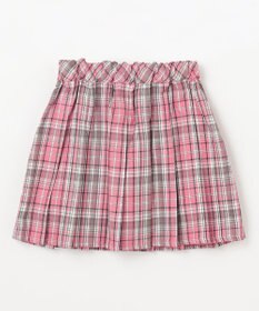 ANY KIDS ラメチェックプリーツスカパン