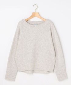 組曲 【加藤ローサさん着用】ウールカシミヤミックスボートネック ニット