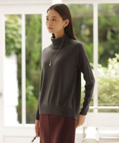 J.PRESS LADIES L 【洗える】SOFT TOUCH WOOL リブ切り替え ニット