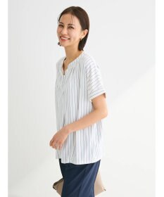 Green Parks ２ｗａｙ　フレンチスリーブ釦付ブラウソー