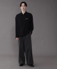 WEGO 【軽量/シワにならない】ドライポリハーフZIPシャツ（LS）