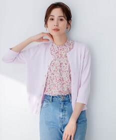 組曲 L 【WEB限定・2SET】フラワープリントアンサンブルニット