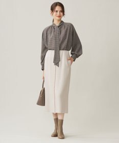 自由区 S ブライトリングツイードストレート スカート