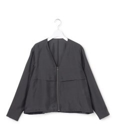 ICB 【WEB限定カラーあり】 リヨセルナイロンワッシャー Vネックブルゾン