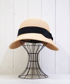 石田製帽 ラフィアブレード　ソフトジョッキーキャップ