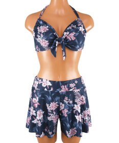 San-ai Resort（三愛水着楽園） 【新色ホワイト＆パープル入荷】４点セット水着　9M・11L【San-ai Resort（サンアイリゾート）】