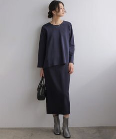 組曲 バックフレアロングＴシャツ