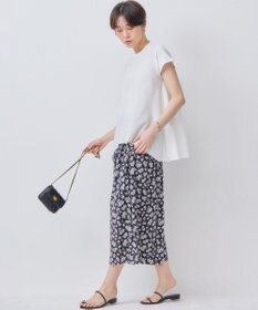 組曲 L 【WEB限定カラーあり】バックフレアニットTシャツ