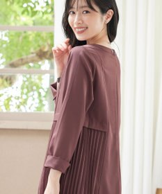 Tiaclasse 【洗える】サイドプリーツワンピース