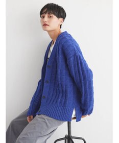 AMERICAN HOLIC スクエア柄Ｖネックニットカーディガン