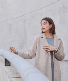 Tiaclasse モッサ風ダブルフェイスチェスターコート