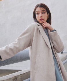 Tiaclasse モッサ風ダブルフェイスチェスターコート