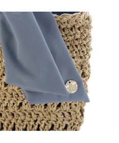 UNBILLION カシュカシュ cachecache / 下がりリボン柄編みトート カゴバッグ