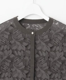 自由区 S 【洗える】フルールコードレース ブラウス