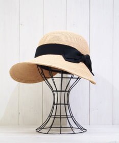 石田製帽 ラフィアブレード　ソフトジョッキーキャップ