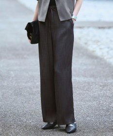 ICB ライトリヨセルデニム ストレートパンツ ブラックデニム
