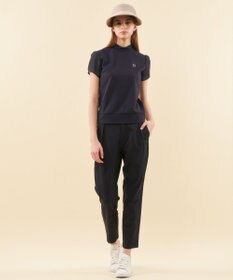 23区GOLF 【WOMEN】【吸水速乾/UVケア】シアー袖 モックネックシャツ